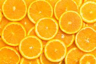 Rondelles d'orange symbolisant la Vitamine C